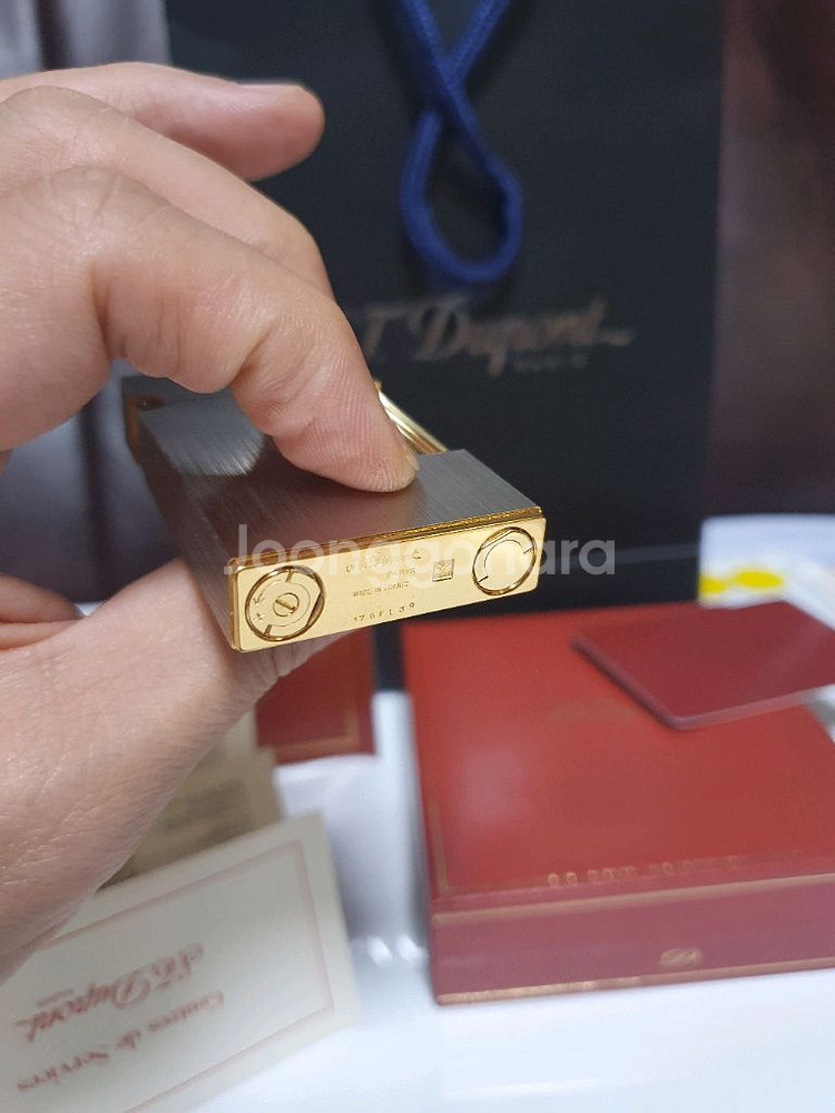 새상품 듀퐁라이터 라인2 ca16401 브러쉬드 콤비--6