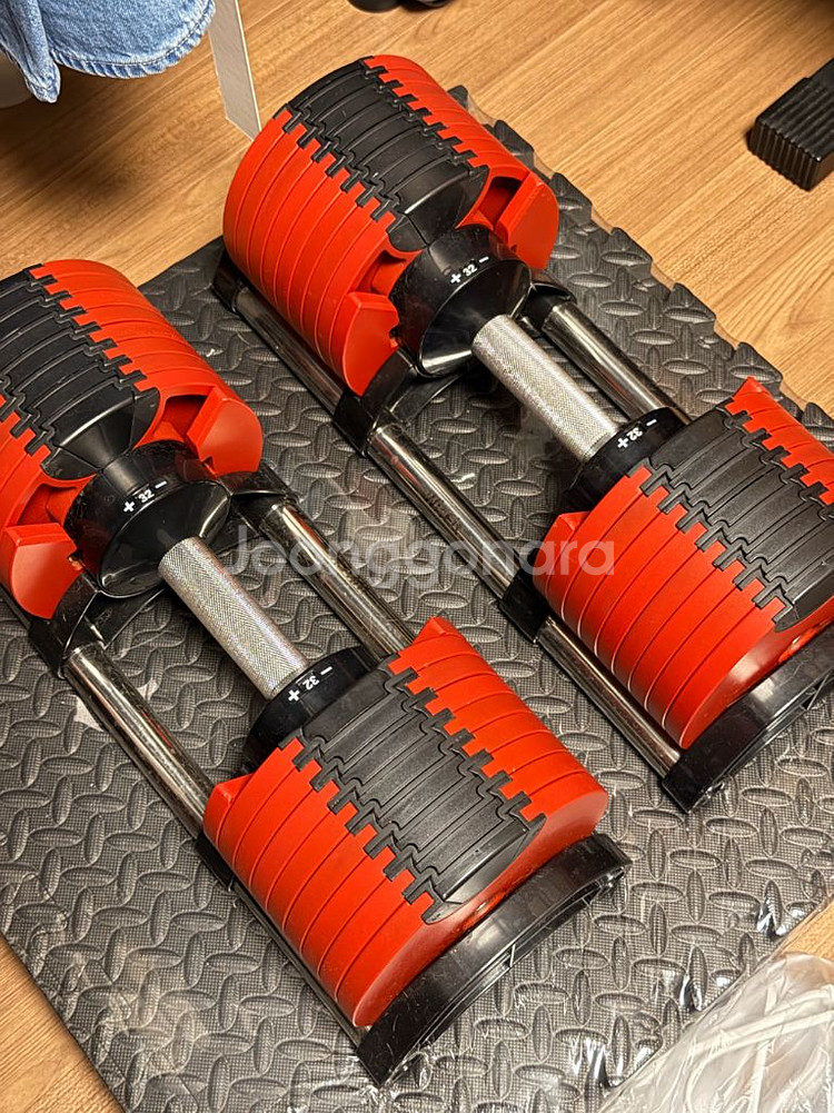 누오 덤벨 32kg + 소음방지매트--0