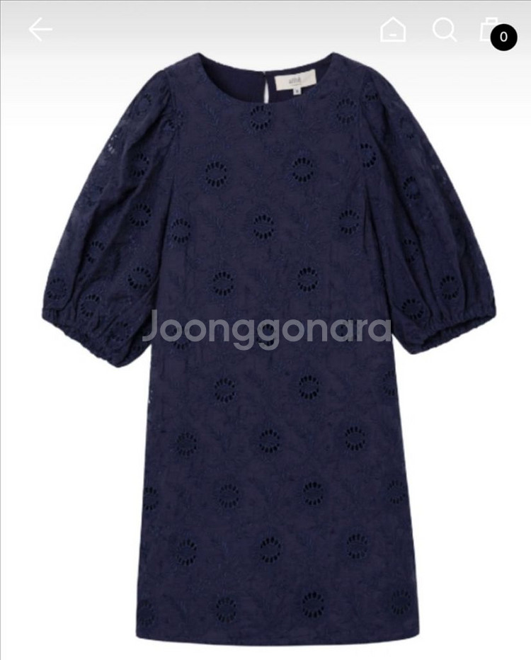 아떼 바네사브루노 네이비 플라워 원피스--1