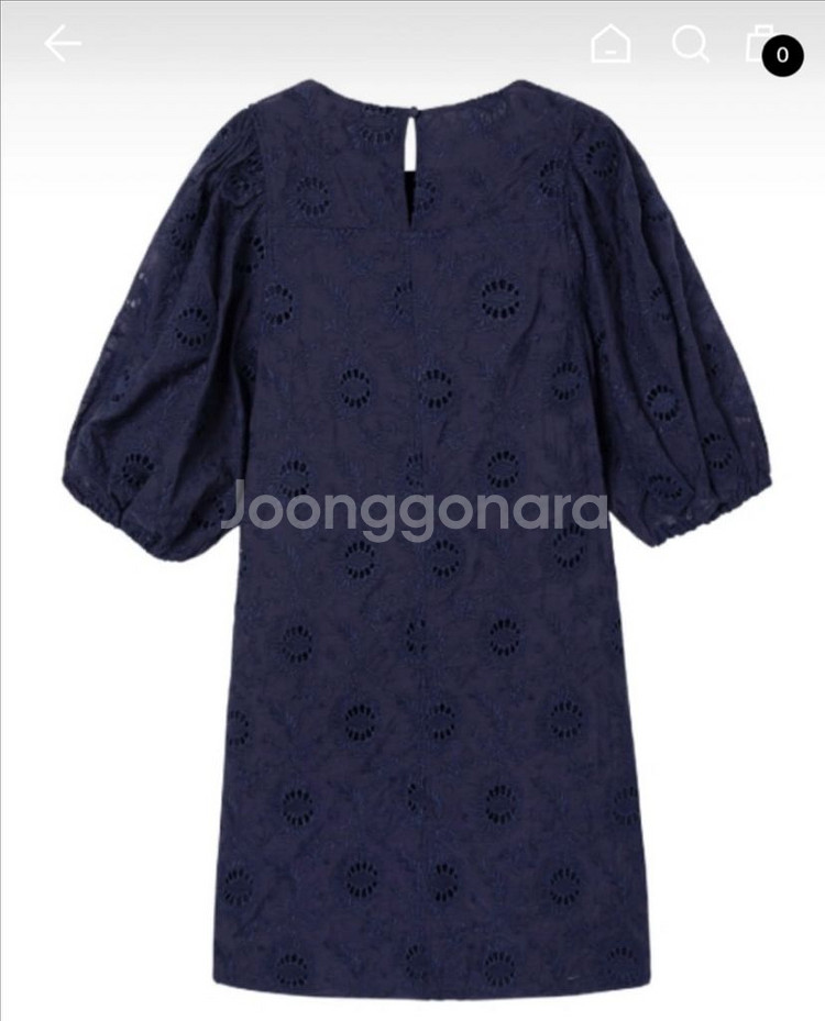 아떼 바네사브루노 네이비 플라워 원피스--4