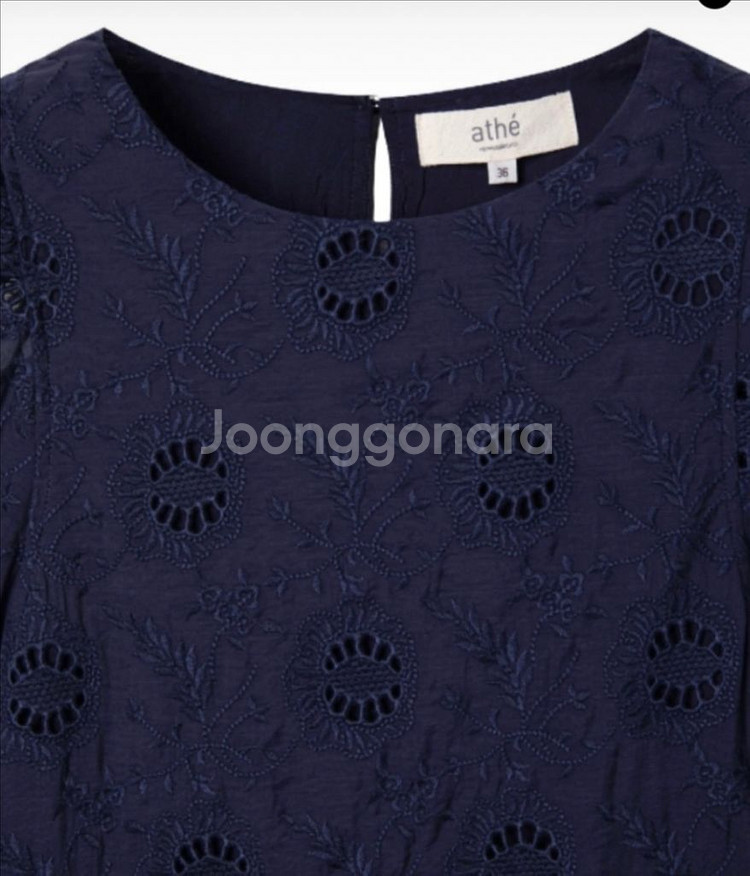 아떼 바네사브루노 네이비 플라워 원피스--5