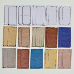 [ 빈티지 다꾸 ] 라벨 메모지 믹스 / 다꾸 처분