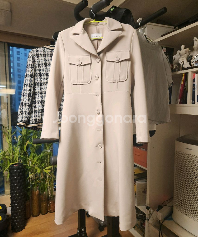 정장원피스와 사틴 트위드 자켓--0