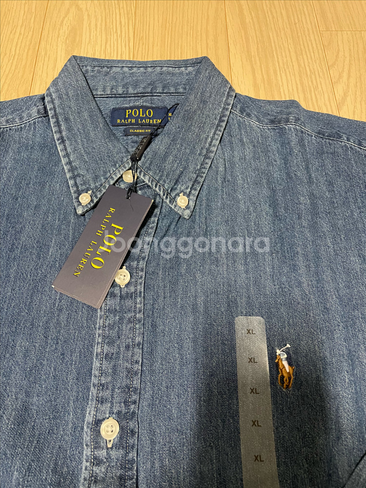 [새제품] 폴로 RalphLauren 데님 청셔츠 XL--1