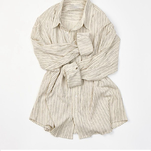 모마디자인 CP Pleats stripe shirt