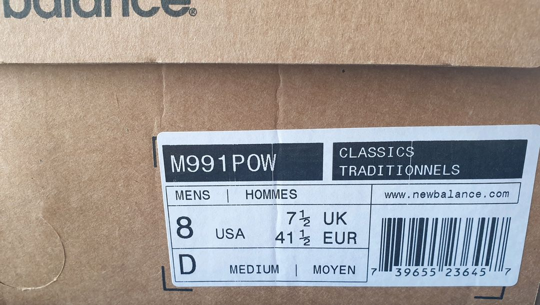 뉴발란스 M991 POW 260사이즈 팝니다 이미지