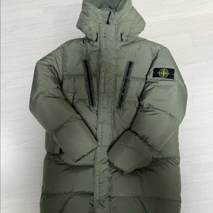 XL)21FW 스톤아일랜드 크링클랩스 롱패딩 카키