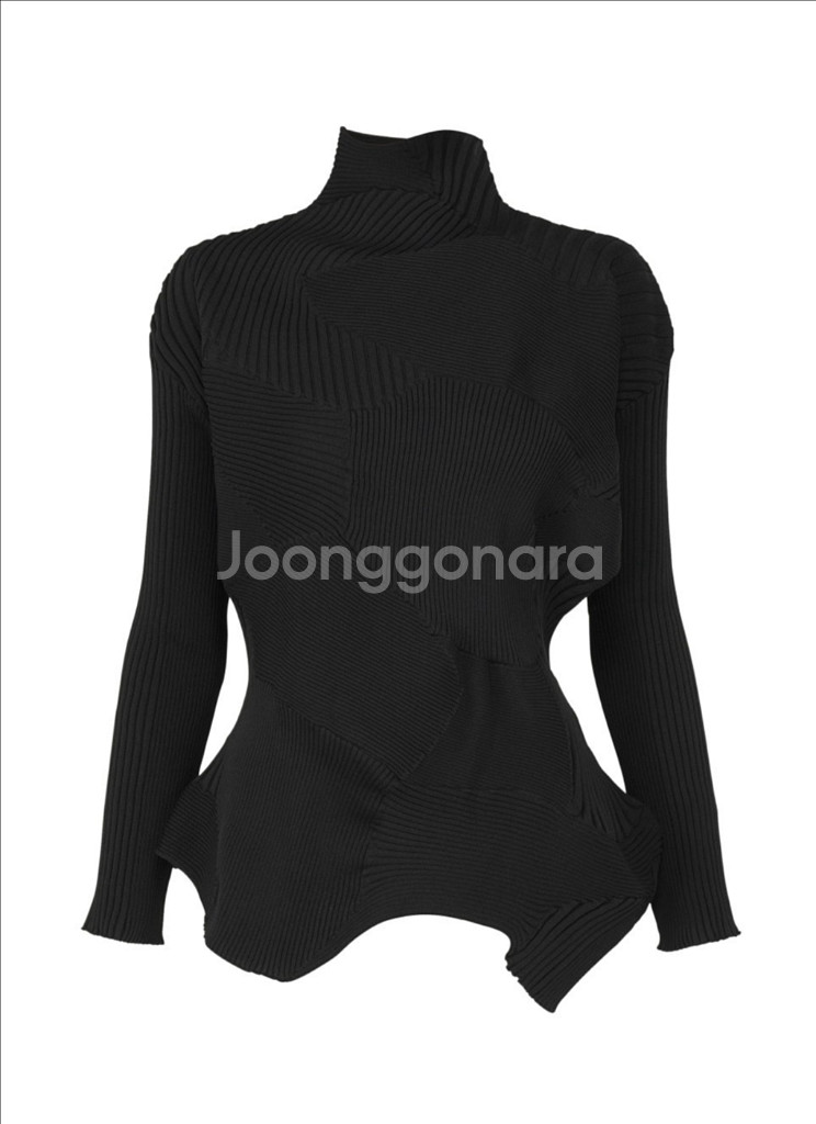 이세이미야케 코네코네 슬림핏 블랙 새제품--0