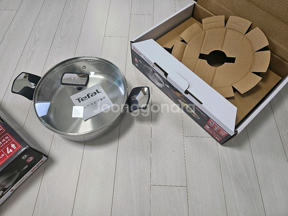새상품) 테팔 24cm 냄비 한개+고무장갑 2켤레 일괄--6
