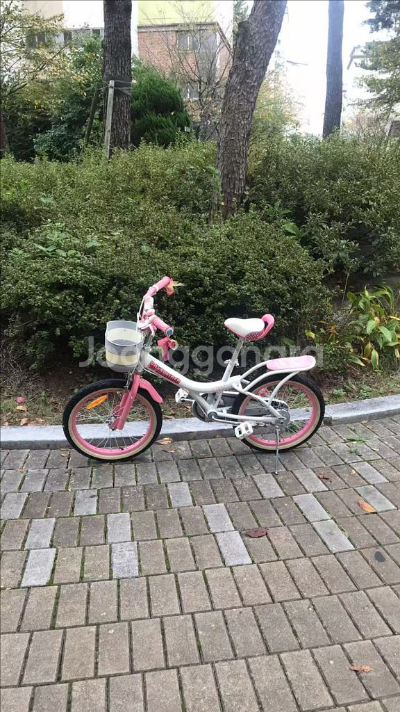 아동자전거 18인치 핑크--2