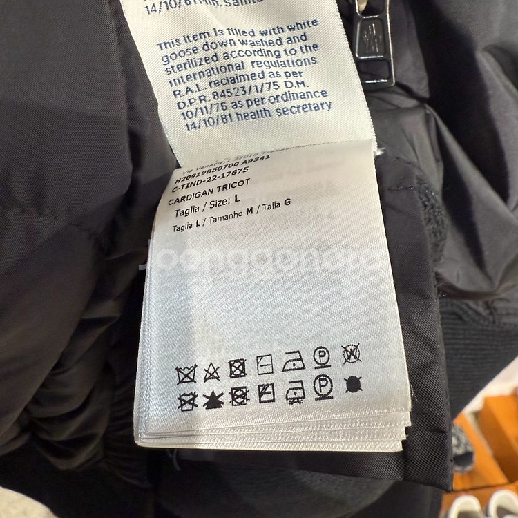 (L)몽클레어 니트패딩 블랙--4