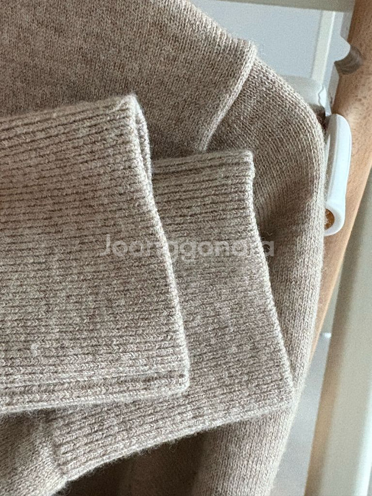 라코스테 베이직 크루넥 여성 가디건--3