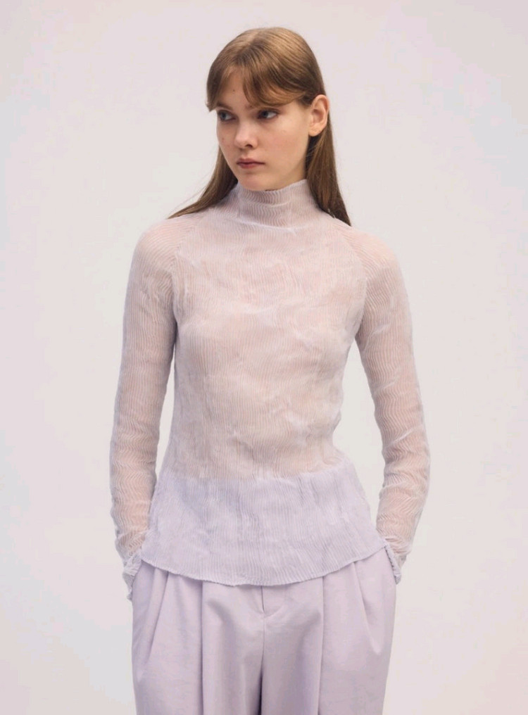 이세이미야케 쉬폰 트위스트 라이트위스테리아 퍼플--1