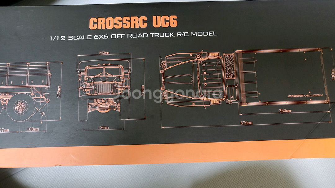 [고급RC카] CROSSRC UC6 1:12 군용트럭--8