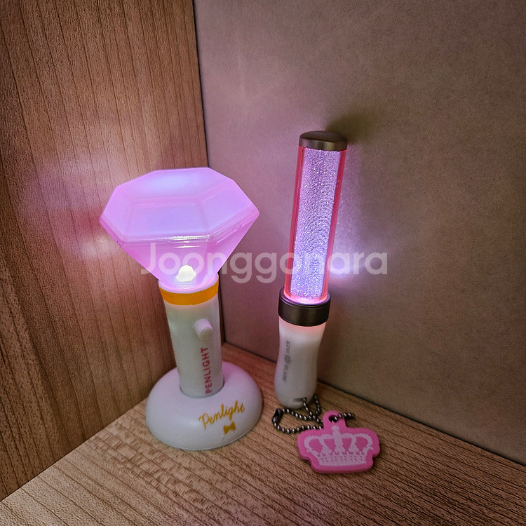 핑크 아이돌 응원봉 팬라이트 가챠 세트--0