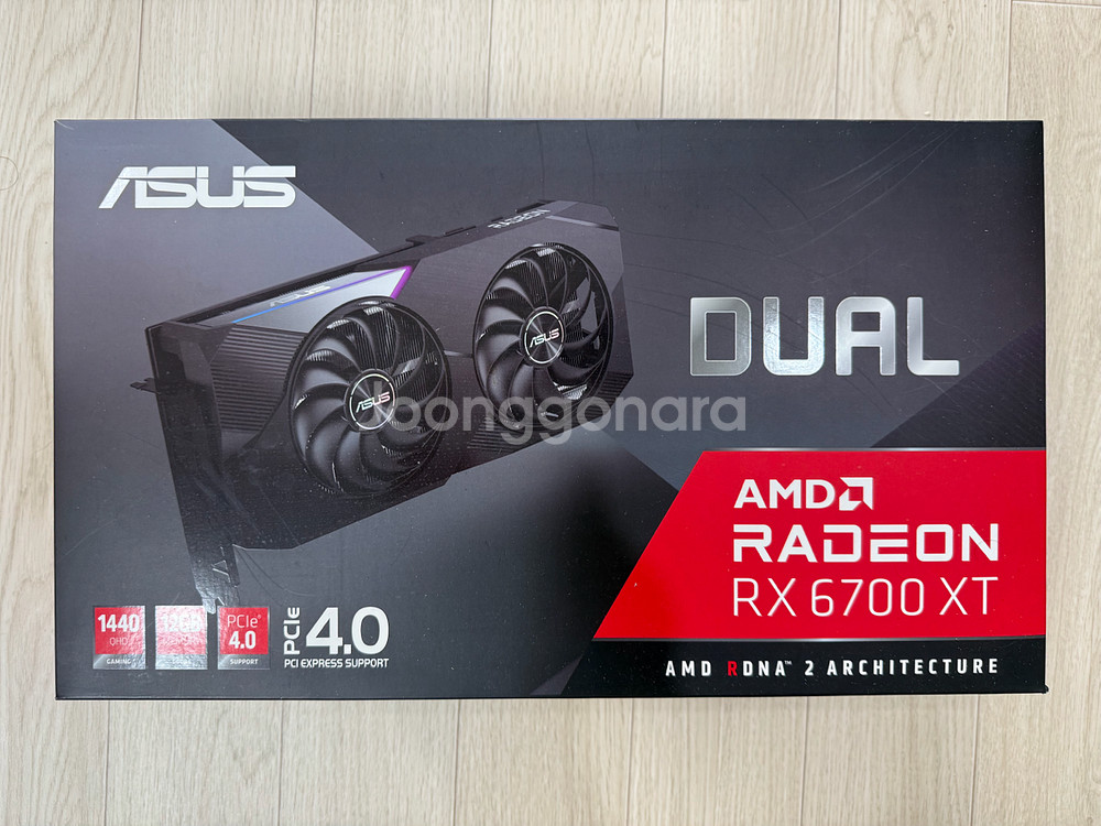 asus 6700xt dual 판매합니다.--0