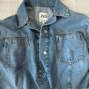 자라 데님 크롭 청자켓 xs