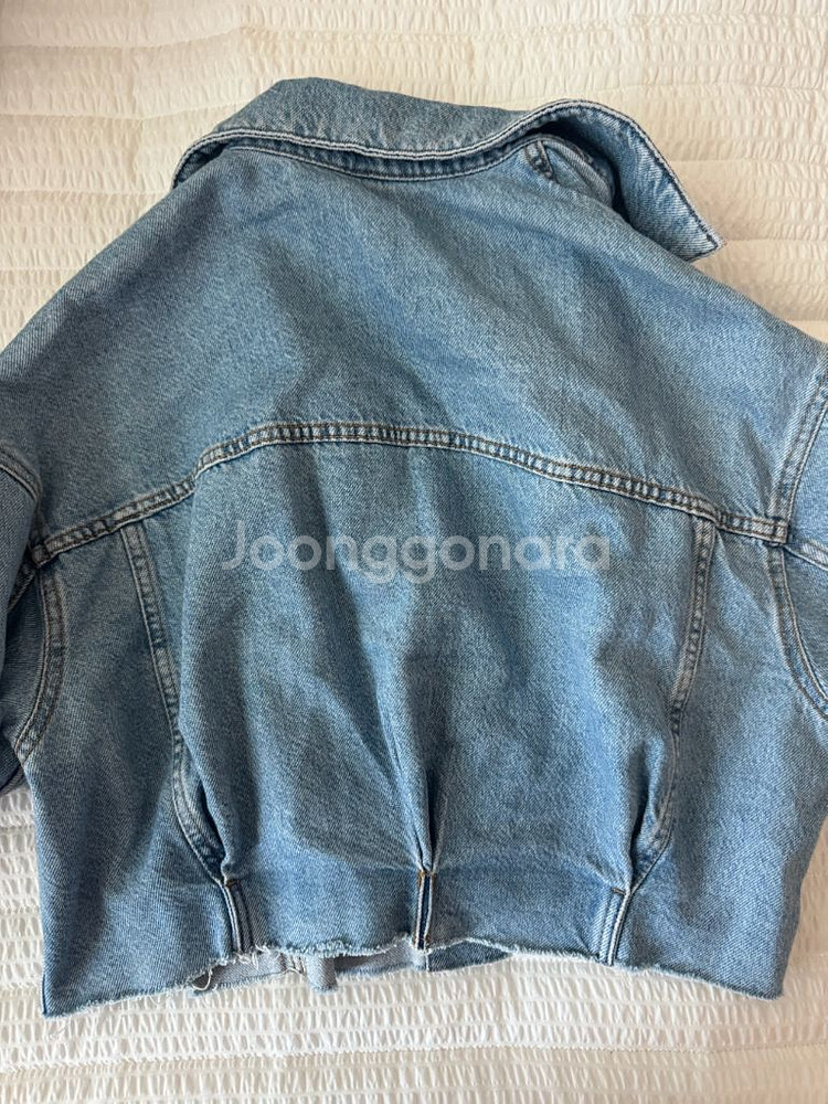 자라 데님 크롭 청자켓 xs--4