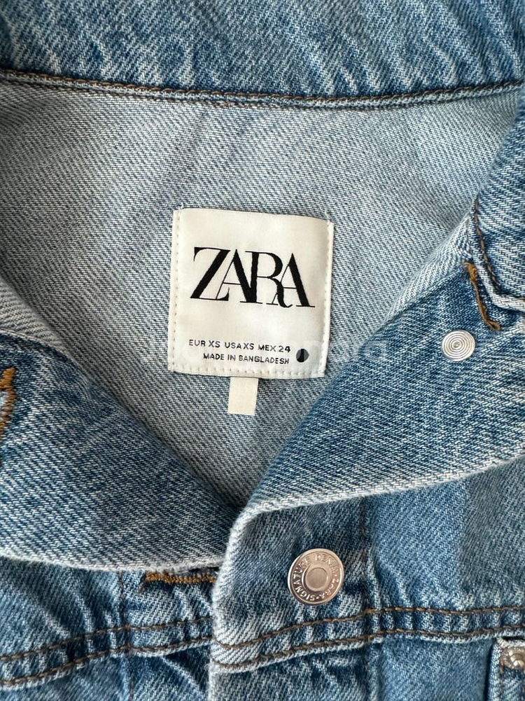 자라 데님 크롭 청자켓 xs--2