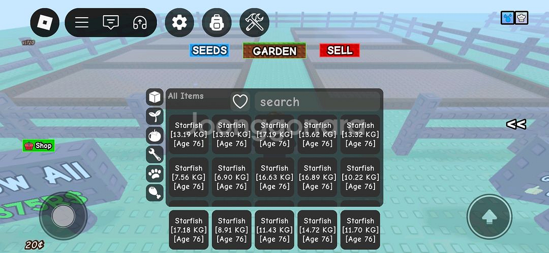 그어가(그로우 어 가든) 최저가 75렙이상펫입니다--0