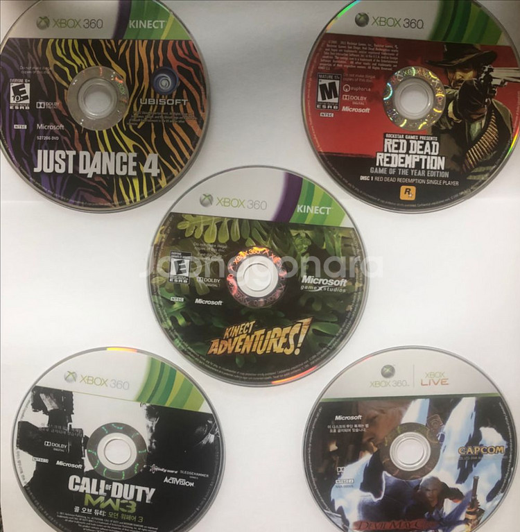 Xbox360 게임타이틀 여러장 + 키넥트 카메라 일괄--3