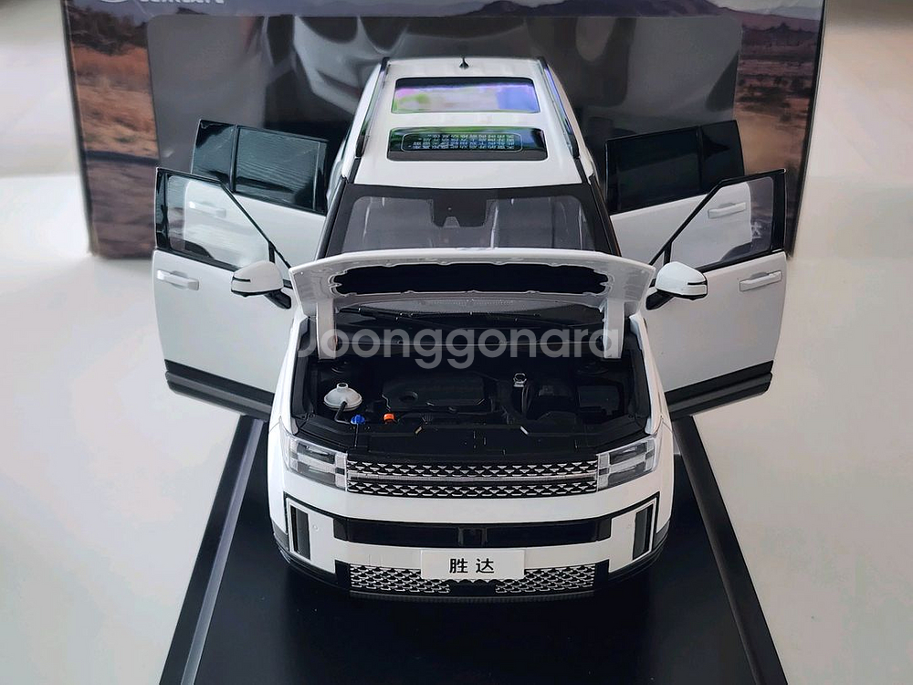 1:18&1:38 현대 싼타페 화이트 다이캐스트--6