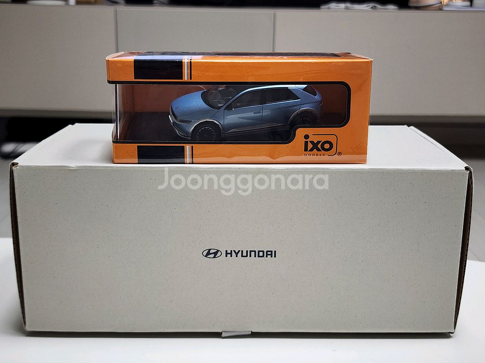 1:18&1:43 현대 아이오닉5 블루 다이캐스트--9