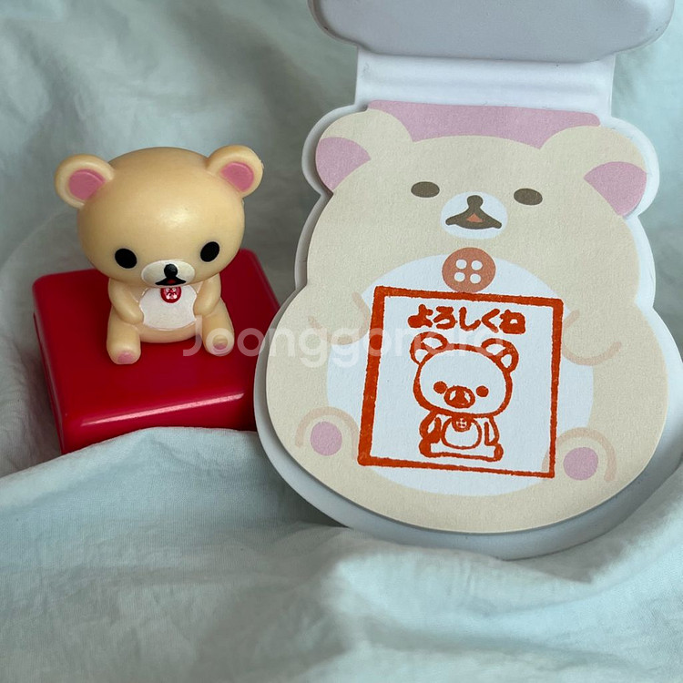 산엑스 리락쿠마 코리락쿠마 피규어 스탬프 도장--0