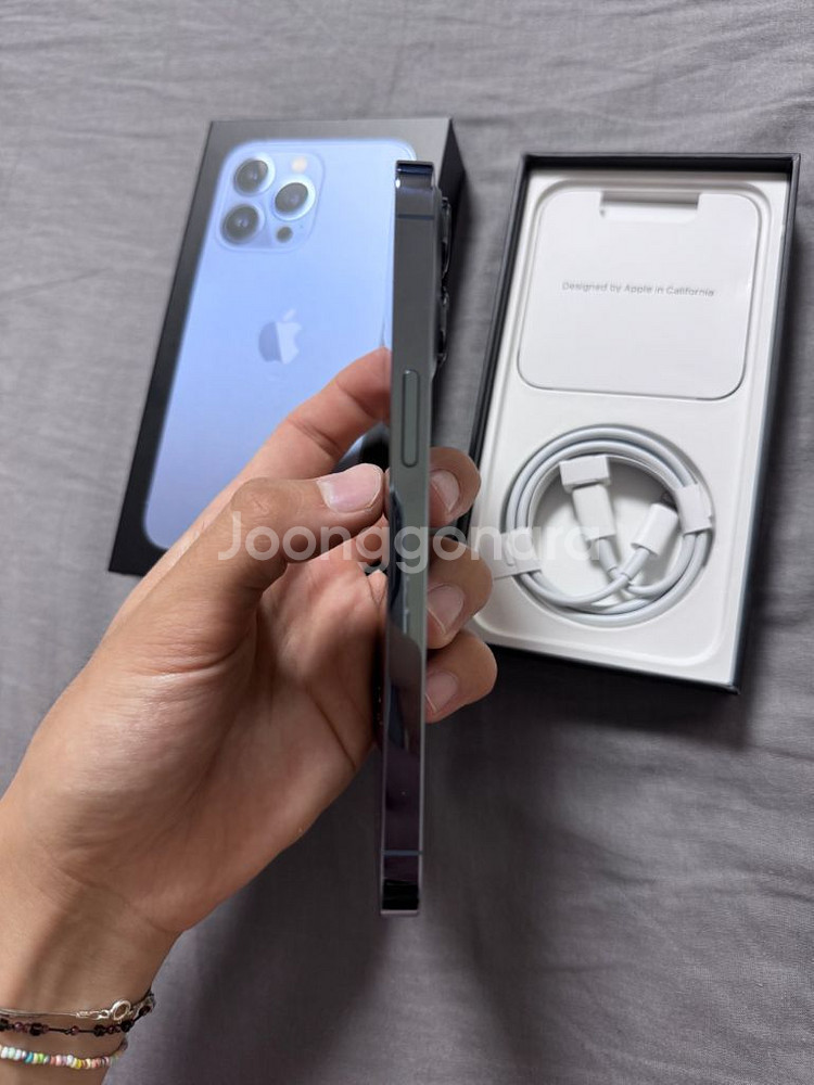 (S급/풀박스)아이폰 13 프로 256 시에라 블루--2