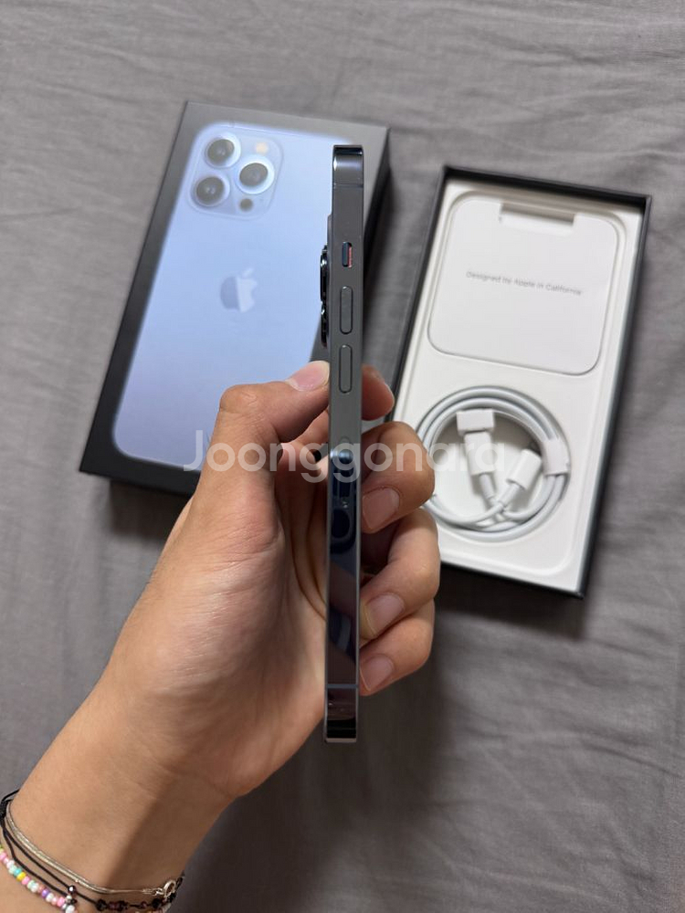 (S급/풀박스)아이폰 13 프로 256 시에라 블루--4