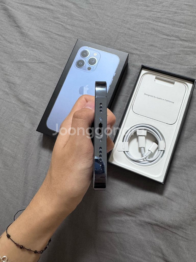 (S급/풀박스)아이폰 13 프로 256 시에라 블루--5