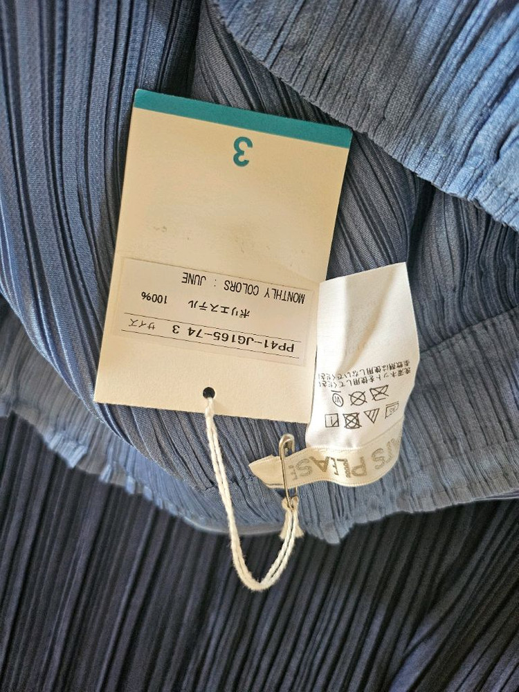 플리츠플리즈 스틸블루 3사이즈 스커트--1