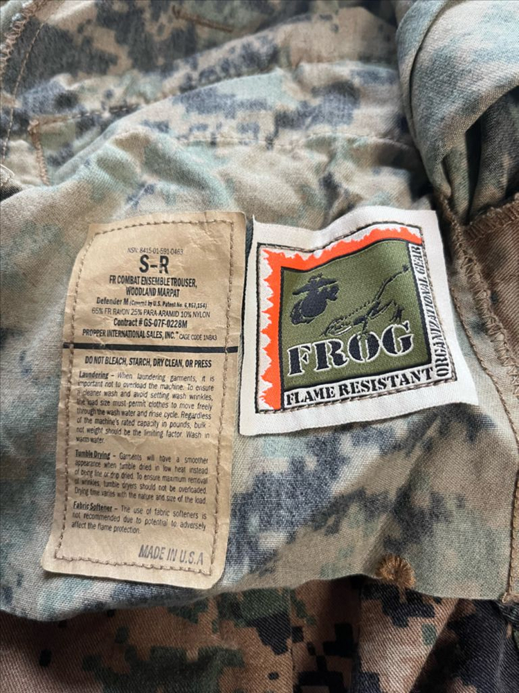 미해병대 프로그 바지 S-R 사이즈--0