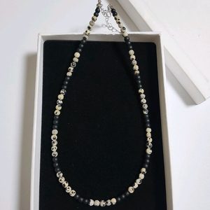 새상품 무광 오닉스 원석목걸이