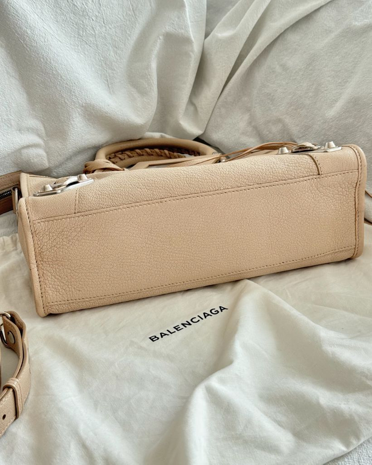 발렌시아가 메탈릭 엣지 스몰 시티백 모터백--7