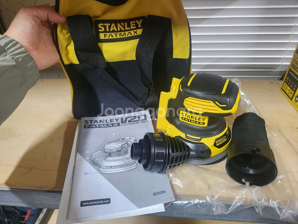 스탠리 FATMAX V20 20V MAX 궤도 샌더--0