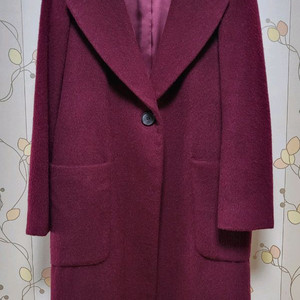 atti.k 예쁜 버건디 울코트 여성의류