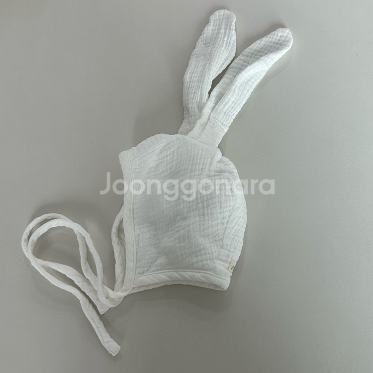 노키모어 화이트 버니 보닛(6-12m)--1