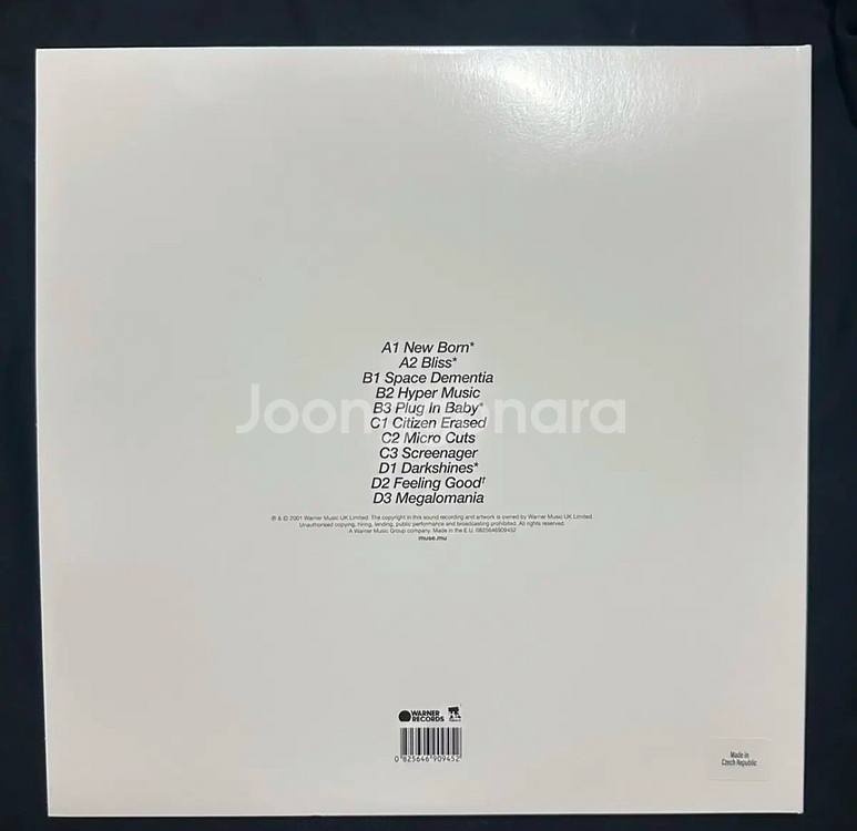 뮤즈 친필싸인 origin of symmetry lp--1