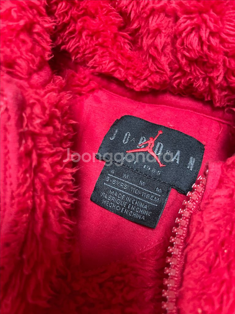 나이키 조던키즈 후리스 4-5y 조던키즈쉐르파 후드집업--2