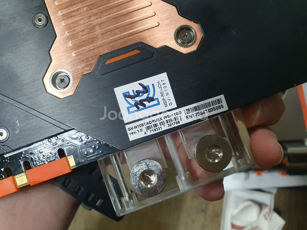 Aorus gtx 1080ti 워터블럭 4개 일괄판매--2