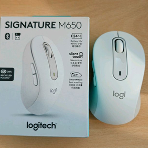 로지텍 M650 화이트 무선 마우스