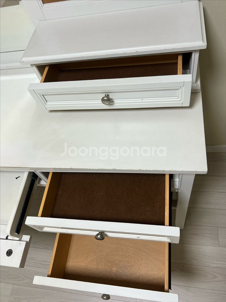 화이트 책상거울 화장대 Fortune furniture--5