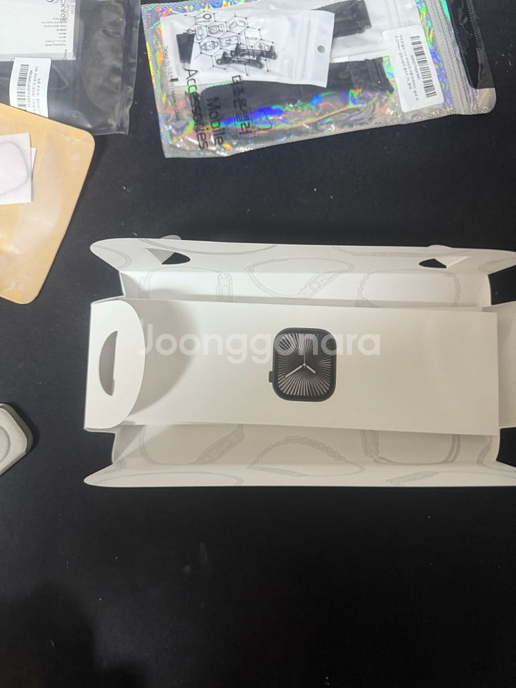 애플워치10 46mm gps+셀룰러 슬레이트 티타늄--0