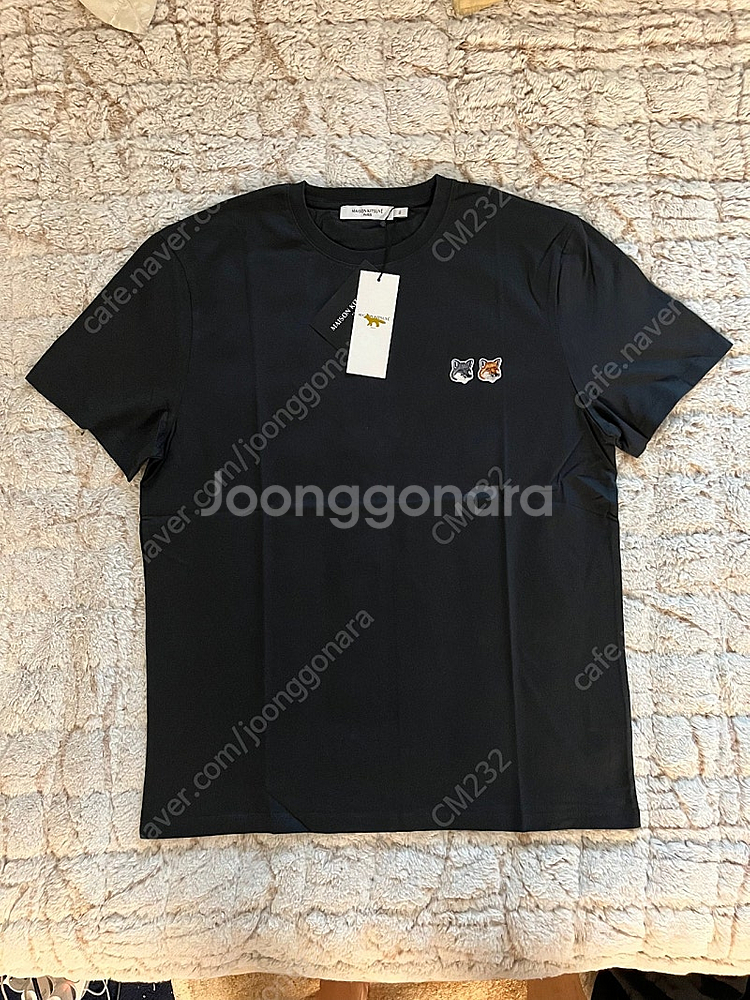 메종키츠네 더블폭스 반팔 티셔츠 XL사이즈(국내105)--0