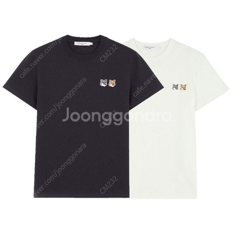 메종키츠네 더블폭스 반팔 티셔츠 XL사이즈(국내105)--1