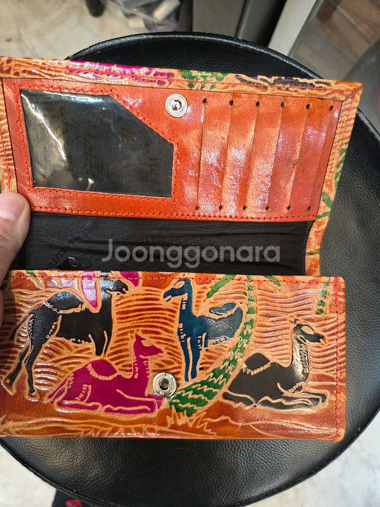 낙타 통가죽 장지갑--1