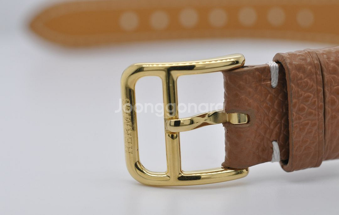 에르메스 H아워 금장 중고명품 여성용 PM 손목시계--7