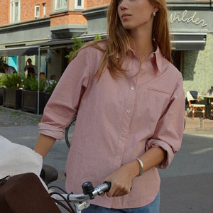 앤유 셔츠 딥핑크 1사이즈 새상품