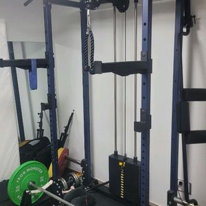 오버맥스 하프랙 320/ 스쿼트바/ 원판 등 팝니다